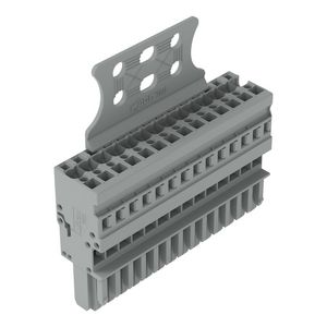 1-draads female steker CAGE CLAMP 4 mm2 grijs VVE=10