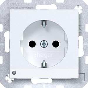 SCHUKO-wandcontactdoos oriEnt. LED schroefklemmen A.x/C.x wi