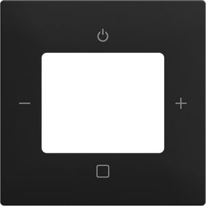 Centraalplaat voor Busch-radio 8215 U-101, 8216 U en 8217 U-101, balance SI matzwart. (8252-915-101)