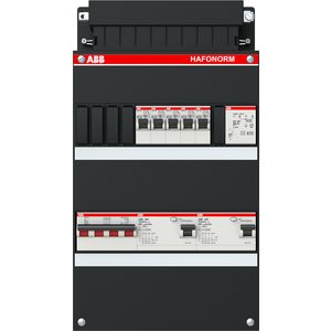Groepenkast 5 groepen achter 2x 30mA + T + HS 3-fase