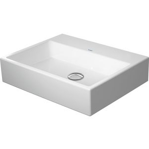 VERO AIR #235060 wastafel 600mm wit zonder kraangat geslepen onderzijde