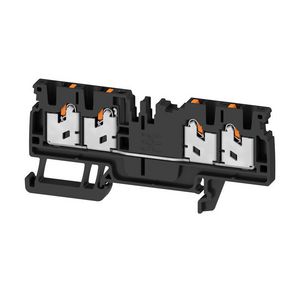 Doorvoer blok SNAP IN zwart 2.5mm2 24 A 800 nr. VVE=100