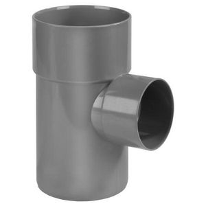 Wadal PVC lijm T-stuk 88° 110x40mm grijs mof/spie