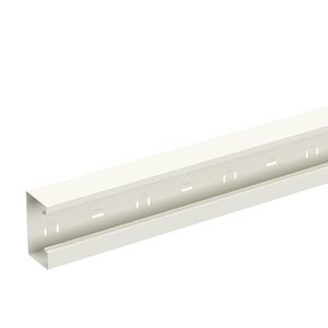 Lengte a 2,5m. Wandgoot 130x72 WGX wit RAL9010