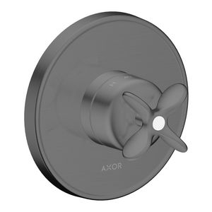 AXOR Archivio afbouwdeel inbouwthermostaat met kruisgrepen Brushed Black Chrome