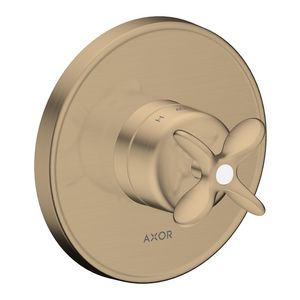 AXOR Archivio afbouwdeel inbouwthermostaat met kruisgrepen Brushed Bronze