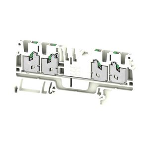 Doorvoer blok SNAP IN wit 2.5mm2 24 A 800 nr. VVE=100