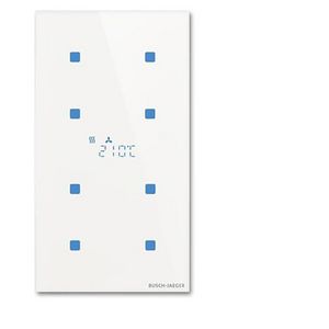 Glasstouch sensor KNX Tacteo 4 voudig met RTC