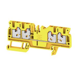 Doorvoer blok SNAP IN geel 2.5mm2 24 A 800 nr. VVE=100