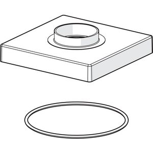 Afdekplaat, 75x75 mm