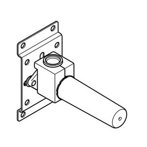 Inbouwdeel wanduiloop messing 1/2"bi. (min. Inbouwdiepte 90mm)