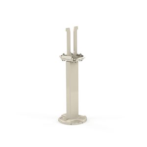 Witte voetconsole voor onafgewerkte vloer dun T20-21