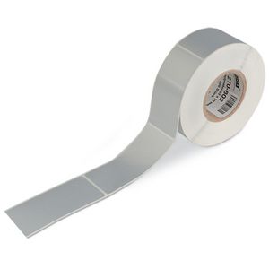 Typeplaatjes 50 x 25 mm zilverkleurig 210-812