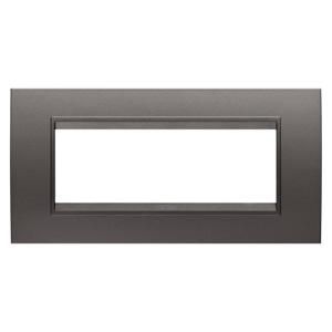 LUX PLAAT-VAN METAAL-6 MODULE-STAALGRIJS-BINNENFRAME