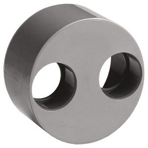 Wadal PVC lijm inzetverloopring 110x40x40mm (dubbel) grijs