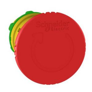 Kop 40mm noodstop Gat 22mm Draaiontgrendeling Rood