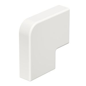 Deksel platte hoek 10x30mm polyvinylchlorid puur wit VVE=4