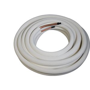Rol a 10m. Duo geisoleerde koelleiding 1/4" - 1/2"
