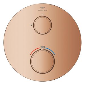 Afbouwdeel Atrio gek. knopgrepen thermostatisch warm sunset (bronskleurig) 24396da0 (Spa colors coll.)