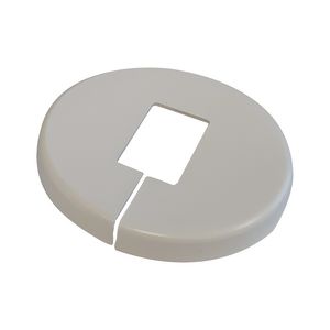 Witte kunststof afdekplaat