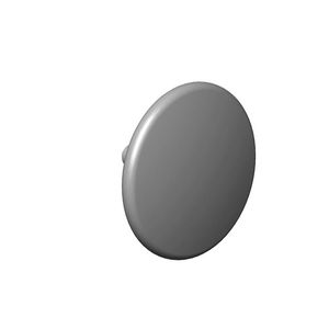 Afdekplaat 25,5x15mm Dark Platinum gebors.