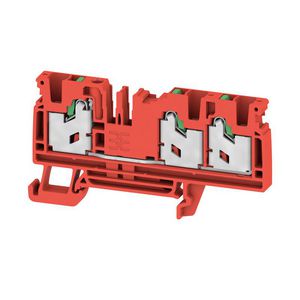 Doorvoer bl. SNAP IN rood 4mm2 32 A 1000 V nr. VVE=50