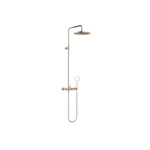 TARA Showerpipe z.handdouche 300mm Champagne gebors.