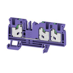 Doorvoer bl. SNAP IN paars 4mm2 32 A 1000 V nr. VVE=50