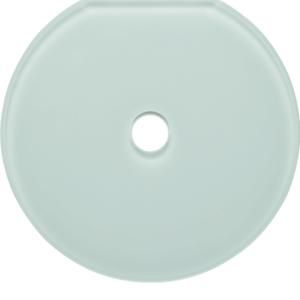 Afdekraam 1-v eindstuk draaischakelaar berker Glas polarwit