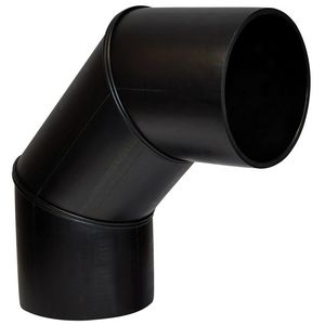 PE segmentbocht 90° 200mm PN4 zwart