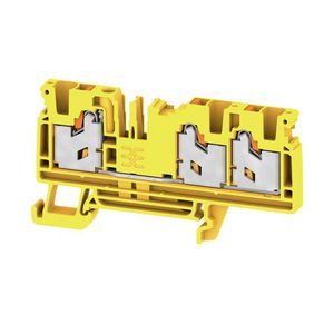 Doorvoer bl. SNAP IN geel 4mm2 32 A 1000 V nr. VVE=50