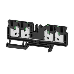 Doorvoer bl. SNAP IN zwart 4mm2 32 A 1000 V nr. VVE=50