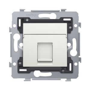 Stopcontact 1RJ45-aansl. STP Cat. 5E PoE++ vlak white