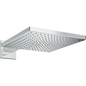 Raind. Sq. 300 1 straalsoort hoofddouche 390mm chroom met arm Eco. 9l/min.