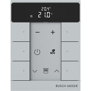 Free@Home Tenton thermostaat 6-voudig aluzilver