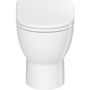 D-CODE #203709 staand closet PK. wit back-to-wall diepspoel rimless hoogglans (excl. zitting)