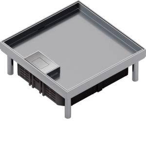 Nivelleerbare cassette Q06 200x200mm diepte 15mm kabeluitv