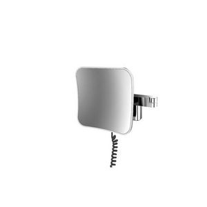Evo scheerspiegel LED 209x209mm 2-armig snoer 5x vergr chr