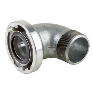 Storz-pipe coupling with 90 gr. pipe elbow C/G 2