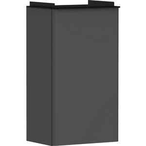 Onderkast mat grijs diamant 340x245mm tbv fontein scharnieren links greepkleur mat zwart Xelu Q 54012670