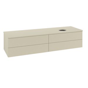 Wastafelonderkast Antao 1600x360x500mm S.Grey Matt Lacquer L27110HJ