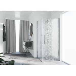 Deel Y22G 1010-1030x2000mm chroom aqua