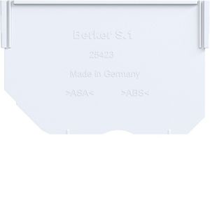 Scheiding voor hoekdoos opbouw A.x/C.x lichtwit glanzend