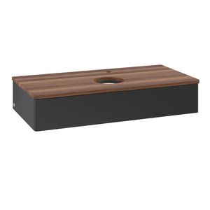 Wastafelonderkast Antao 1000x190x500mm Black Matt Lacquer K09052PD