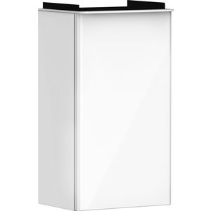 Onderkast wit hoogglans 340x245mm tbv fontein scharnieren rechts greepkleur mat wit Xelu Q 54015700