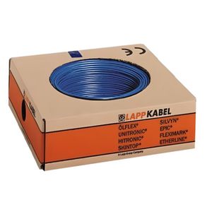 Haspel a 500m. stuurstroomkabel H07V-K 1X25mm² DBU donkerblauw