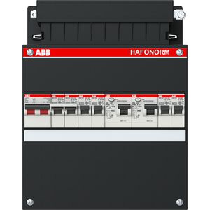 Groepenkast 4 groepen achter 2x30mA + F + HS 1-fase