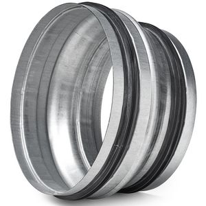 Verloopstuk staal verzinkt  met afdichtringen DN 180mm/160mm