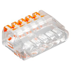 Universele steekklem 5 aders 0,2-2,5mm² transparent VVE=50