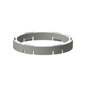 Klemring in/uitlaat Ø100